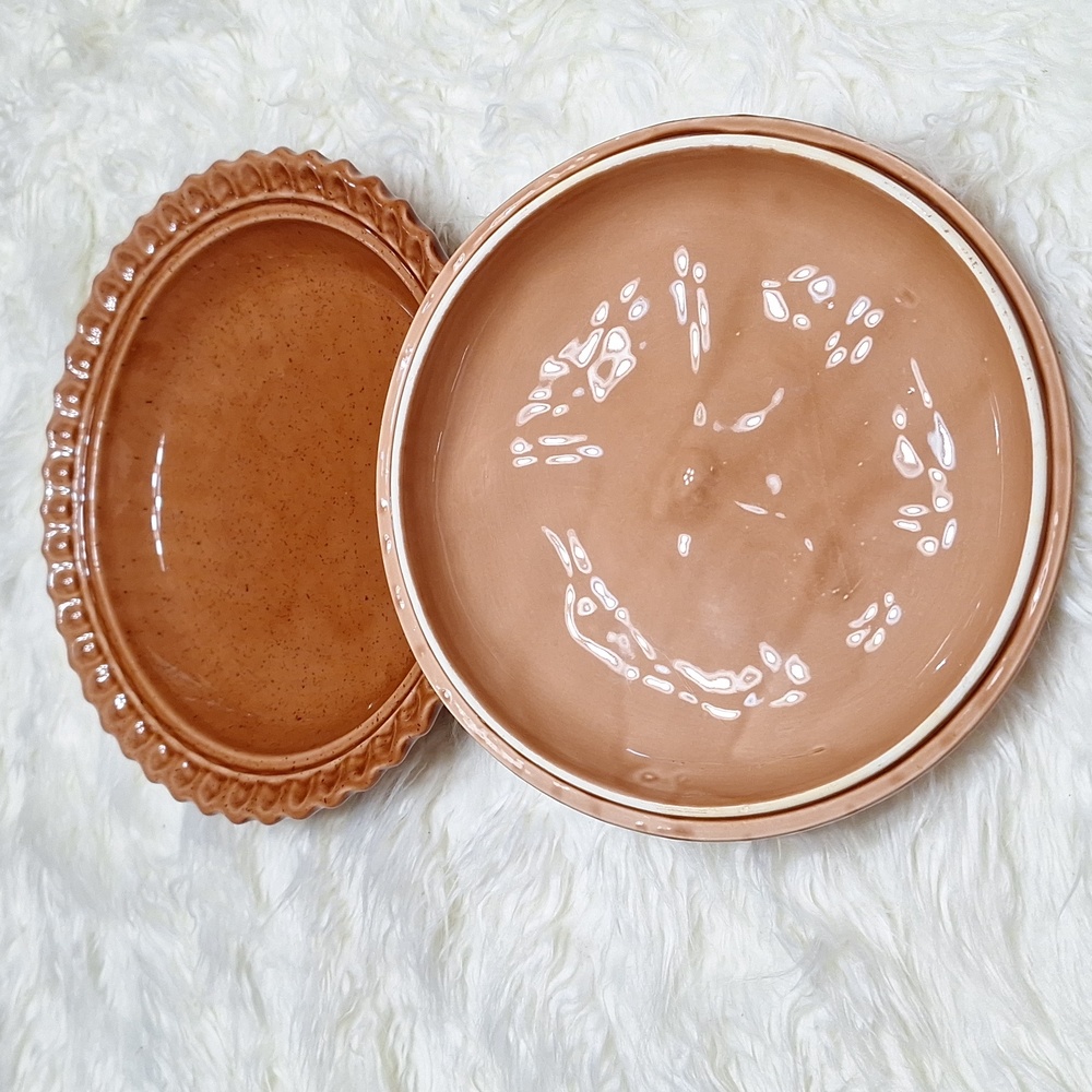 Vintage Regent Gallery Hand Made in Portugal Apple pie Plate and cover - Picture 6 of 7